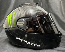 5% off SHARK SPARTAN RS Dad Gloss Carbon with MONSTER STICKERS Motorbike Helmet