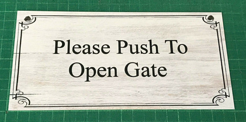 Personalised metal sign - metal,