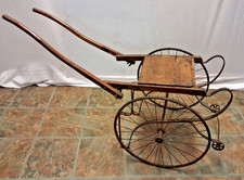 Antique  Childs Cart Rickshaw Great For Display Shop Or Garden