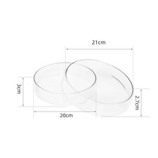 Glass Petri Dish 60/75/90/100/120 - 200mm Borosilicate Glass Base And Lid Cover