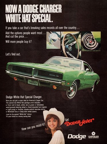 1969 dodge charger - dodge, white