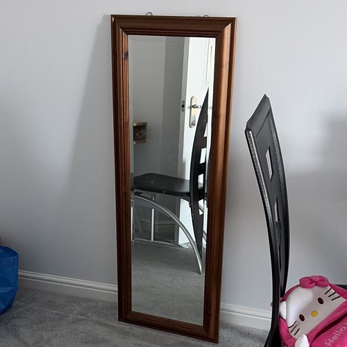 Framed rectangular wall mirror - framed,