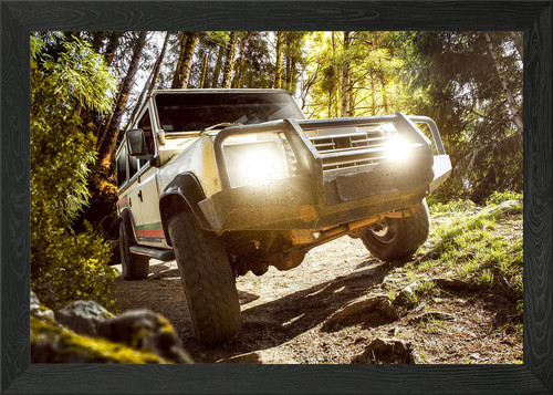 Off road 4x4 car forest - off,