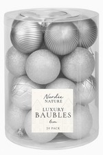 20pcs Christmas Baubles 6cm