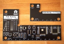 PCB MultiJig: magnetic PCB holder/clamp, ruler, SMD/SMT footprints & pinouts