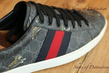 Gucci GG Monogram Tiger Canvas Shoes Trainers Shoes Mens UK 9.5 US 10.5 EU 43.5