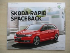 Skoda Rapid Spaceback UK Sales Brochure (Nov 2016)
