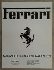 Ferrari Range Brochure 1978 -