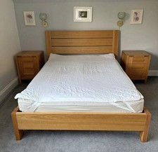 M&S Sonoma Oak Double Bed Frame & Mattress