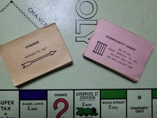 Vintage Monopoly Spares - Set of Chance and Community Chests