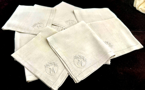 Vintage estate linens white - linens:,