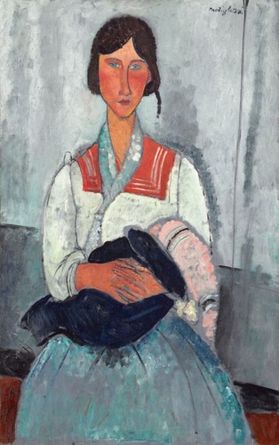 Amedeo modigliani signed oil - amedeo,