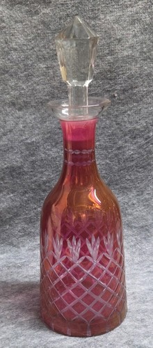 Vintage cranberry glass - vintage,