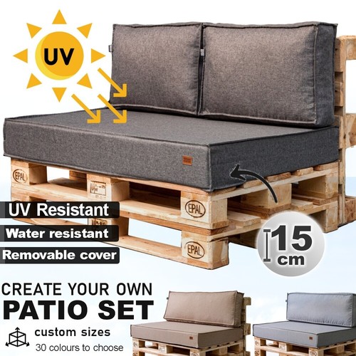 Luxury garden pallet cushions - luxury,