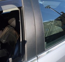 Vauxhall Vectra C Hatchback Carbon Fibre Effect Pillar Trim Sticker Kit