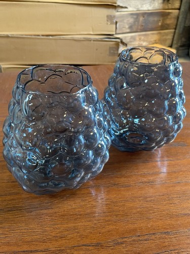 Pair bubble glass blue - bubble,
