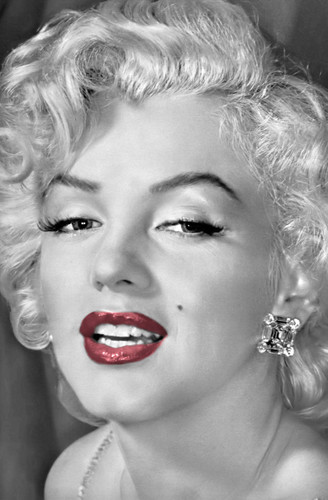 Marilyn monroe red lipstick - marilyn,