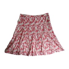Marilyn Moore Floral Cotton Skirt Fully Lined Size 12