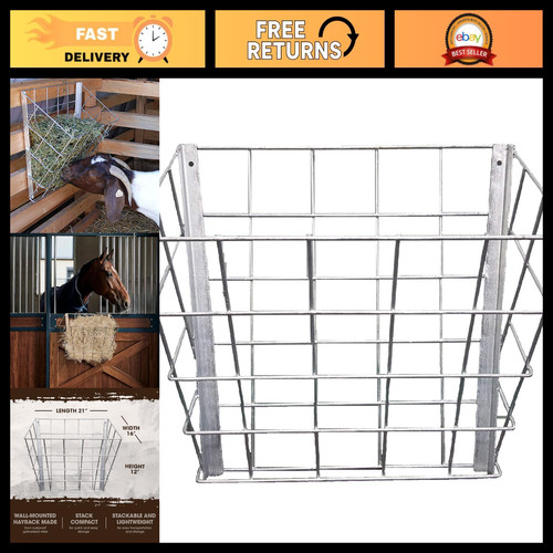 Galvanized steel hay - galvanized, feeder