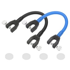 Ski Tip Connector, Snowboard Clip Ski Training Aid 2 Pcs & Black/Blue