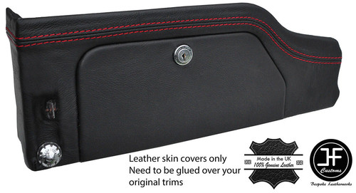 Red stitching glove box - stitching,