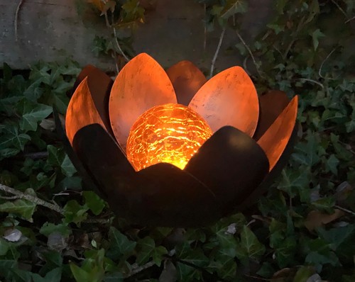 Lotus flower solar led outdoor - lotus,