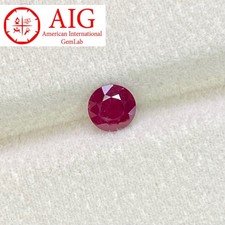 0.73 Carat Natural Ruby Round