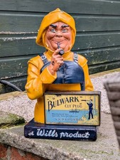 Vintage W.D & H.O Wills Bulwark Tobacco Tin Shop Counter Display Figure Rare