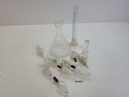 Glass set lab jars - lab, flask