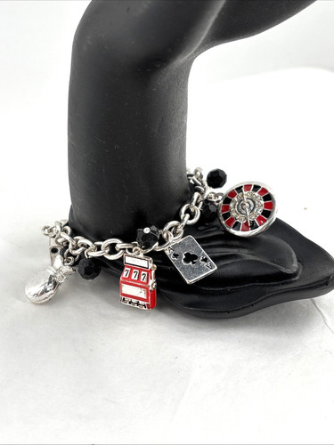 Gambling charm bracelet - charm,