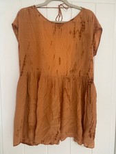 FARA Boutique Flame Nava Mini Dress Silk Crepe Size Small 