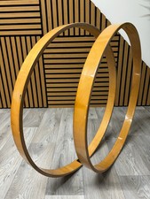 Yamaha Stage Custom Bass Drum 22” Wooden Hoops Rims Hardware #OX100