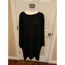 The Row Black 3/4 Sleeve Shift