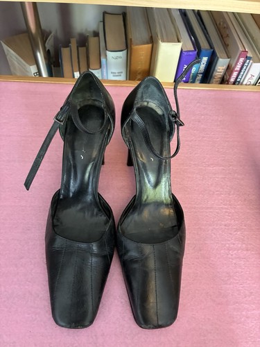 Dolcis black ankle strap shoes - strap,