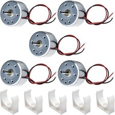 5 Pcs RC300-FT-14270 Micro Motor DC 3 V 5800 RPM Mini Electric Motor with 2-Pin