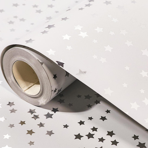 Silver wrapping paper - wrapping,
