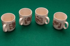 Vintage Set Of 6 Mugs English