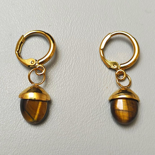 Gold plated huggie - huggie, hoop
