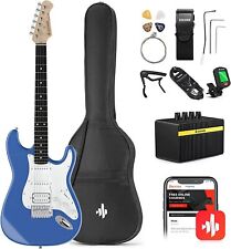 Donner DST-100T 6-String Solid Electric Guitar - Lake Blue (DST-100T)
