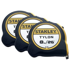 3 x Stanley 8m / 26ft Pocket