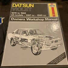 Haynes 430 Datsun Violet 1978 - 1982 1397cc 1595cc Workshop Manual 140J 160J 510