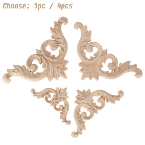 Wooden carved corner onlay - wooden,
