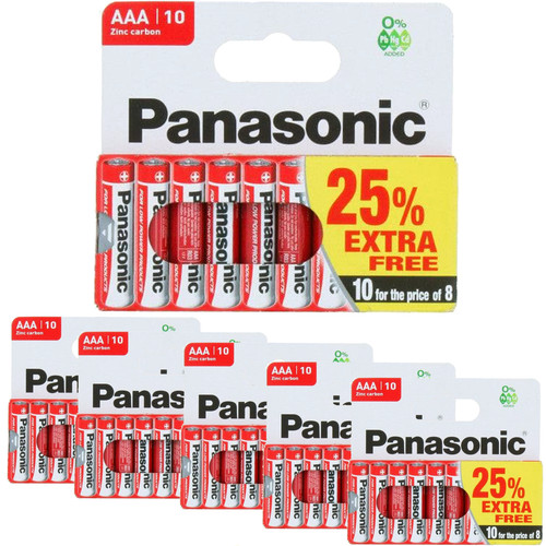 60x aaa genuine panasonic zinc - aaa,