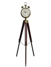 Nautical Wooden Tripod Clock