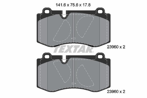 New brake pad set disc - new,