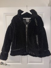 Women’s black Borg fleece