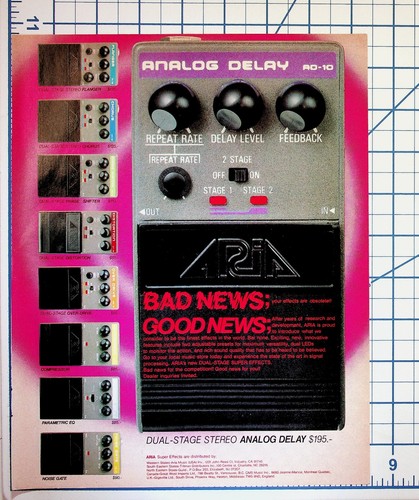 Vintage aria analog delay - aria,