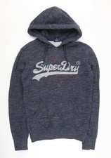 Superdry Unisex Blue Graphic Hoodie XS