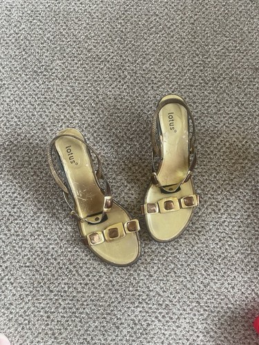 Lotus gold size sandals - lotus,