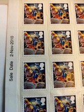 Wallace and Gromit Christmas Stamps 2010 Collectible, Rare